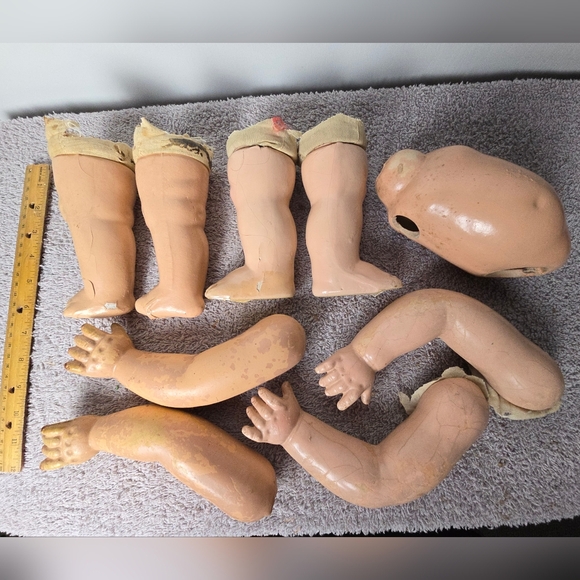 Vintage  Composition Doll Parts - Picture 6 of 12